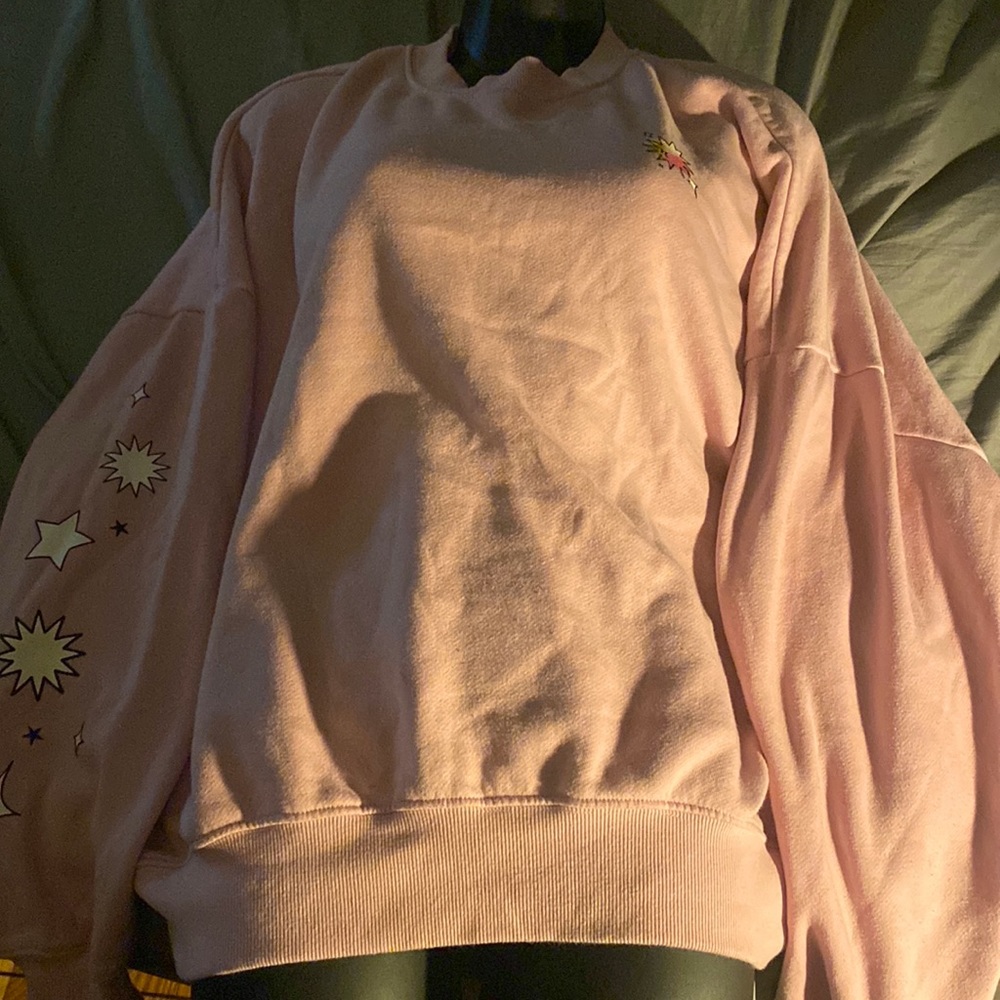 OS Pink PACSUN Graphic CrewNeck